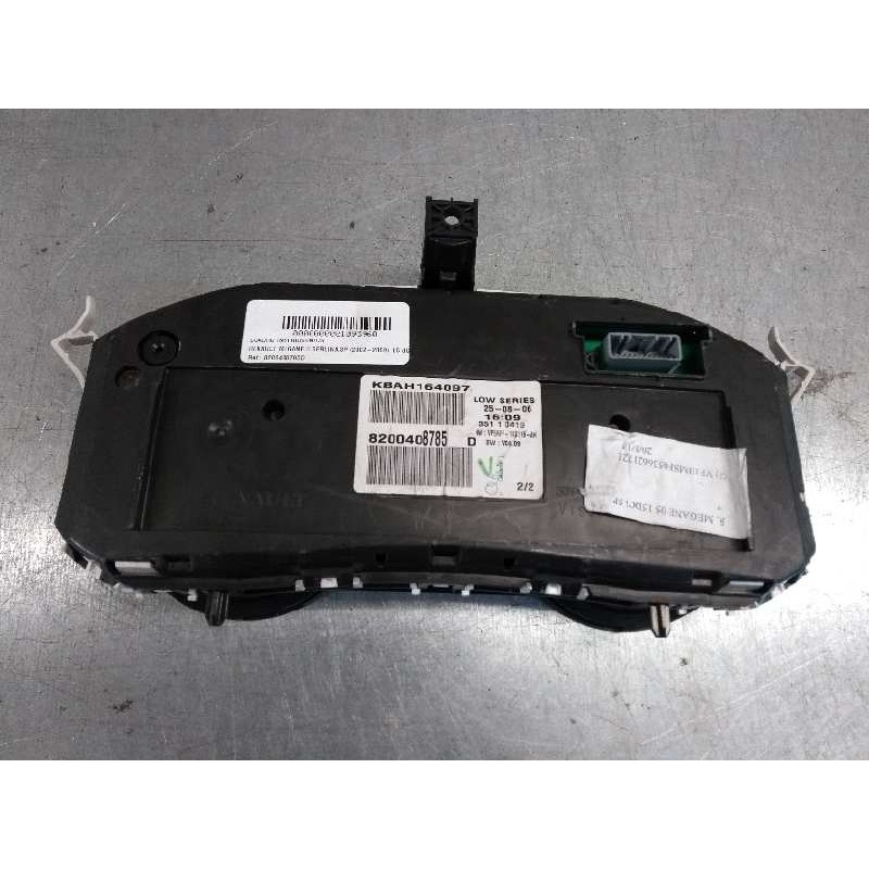 Recambio de cuadro instrumentos para renault megane ii berlina 3p 1.5 dci diesel cat referencia OEM IAM 8200408785D  
