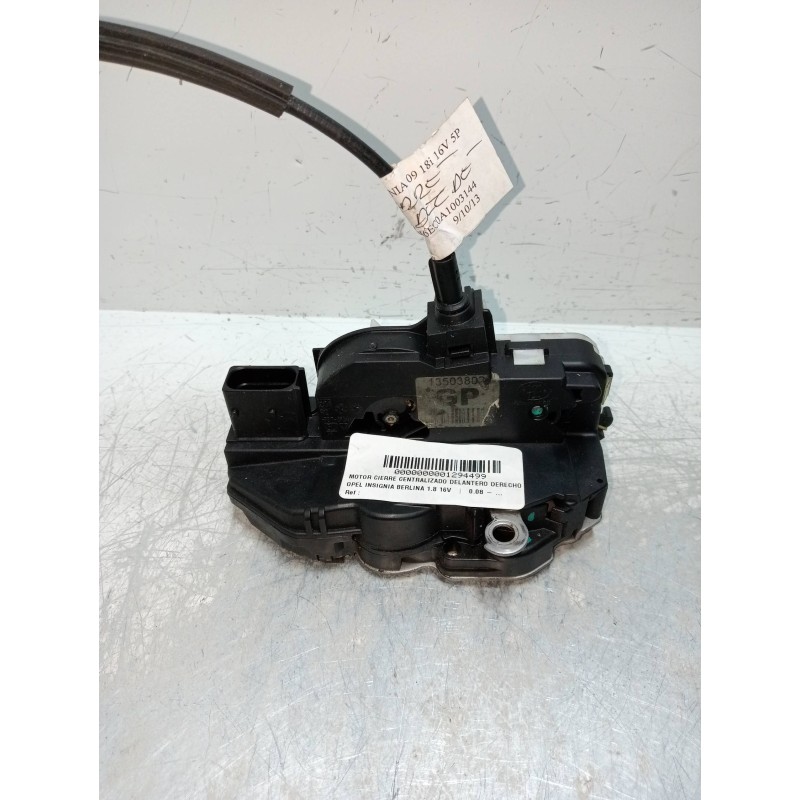 Recambio de motor cierre centralizado delantero derecho para opel insignia berlina 1.8 16v referencia OEM IAM 13503802  5P