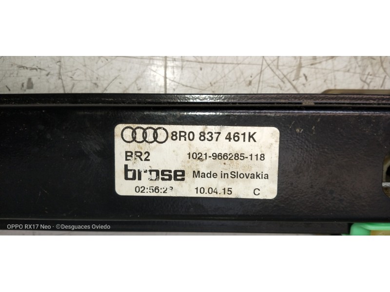 Recambio de elevalunas delantero izquierdo para audi sq5 (8r) 3.0 tdi quattro referencia OEM IAM 8R0837461K 8K0959801B 