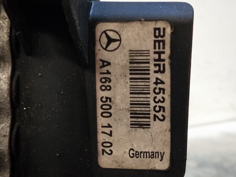 Recambio de radiador agua para mercedes clase a (w168) 170 cdi (168.008) referencia OEM IAM A1685001702  