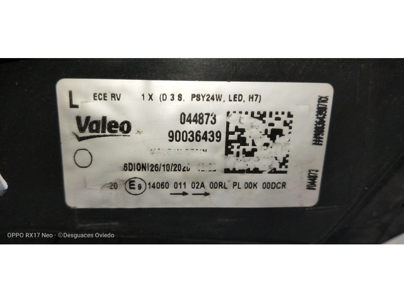 Recambio de faro izquierdo para audi sq5 (8r) 3.0 tdi quattro referencia OEM IAM 90036439 4G0907697D 8K0941597B 