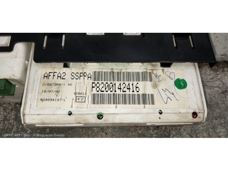 Recambio de pantalla multifuncion para renault scenic rx4 (ja0) 1.9 dci referencia OEM IAM P8200142416  