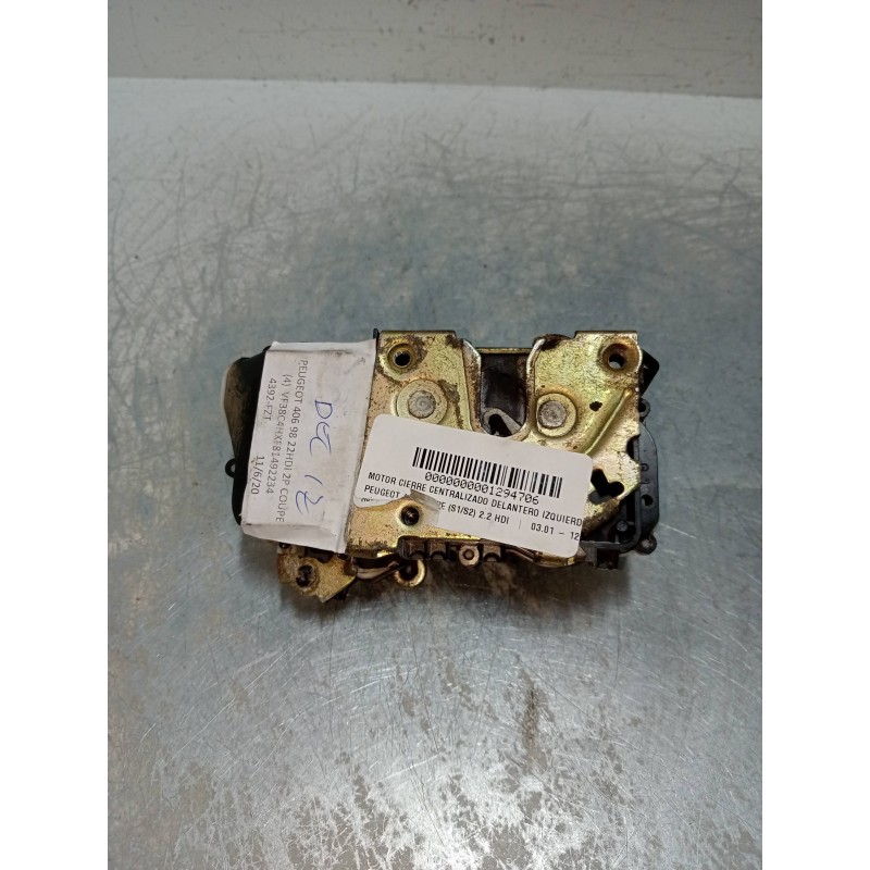 Recambio de motor cierre centralizado delantero izquierdo para peugeot 406 coupe (s1/s2) 2.2 hdi referencia OEM IAM   2P