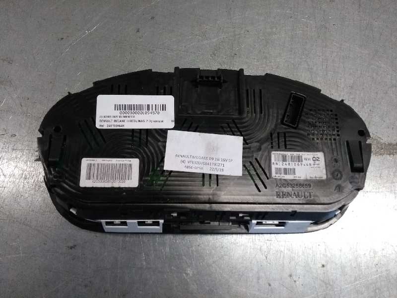 Recambio de cuadro instrumentos para renault megane iii berlina 5 p dynamique referencia OEM IAM 248106944R  