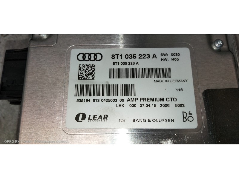 Recambio de modulo electronico para audi sq5 (8r) 3.0 tdi quattro referencia OEM IAM 8T1035223A  