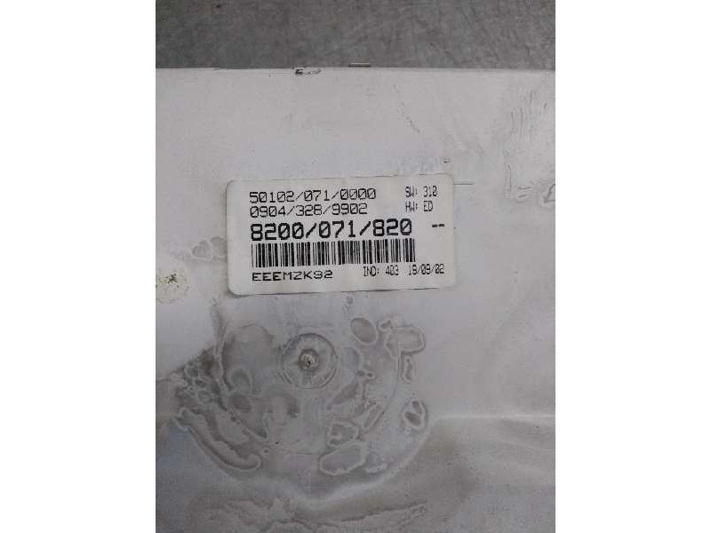 Recambio de cuadro instrumentos para renault scenic (ja..) 1.9 dci diesel cat referencia OEM IAM 8200071820 501020710000 