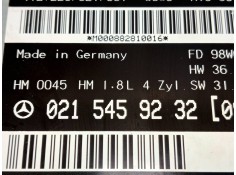 Recambio de centralita motor uce para mercedes clase c (w202) berlina 180 (202.018) referencia OEM IAM 0215459232   2