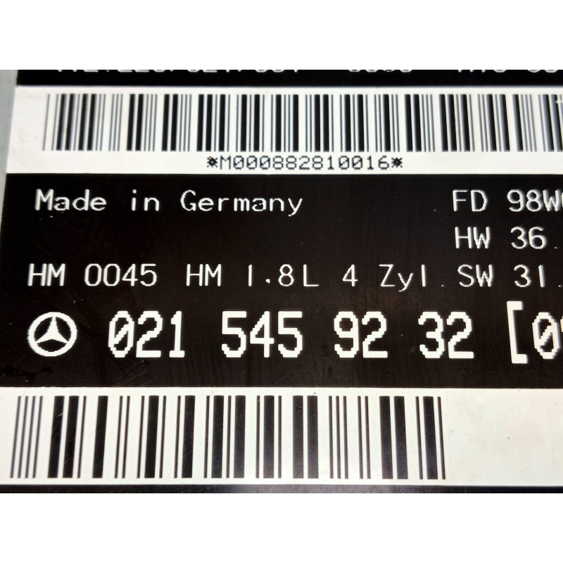 Recambio de centralita motor uce para mercedes clase c (w202) berlina 180 (202.018) referencia OEM IAM 0215459232  