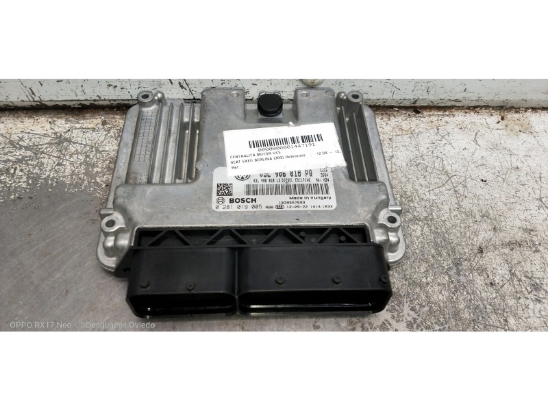 Recambio de centralita motor uce para seat exeo berlina (3r2) reference referencia OEM IAM 03L906018PQ 0281019005 