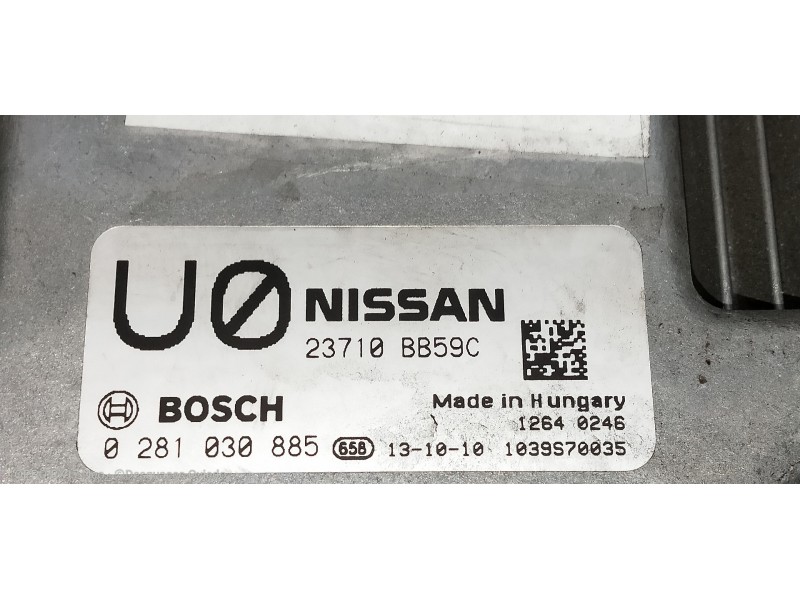 Recambio de centralita motor uce para nissan qashqai (j10) acenta referencia OEM IAM 23710BB59C 0281030885 