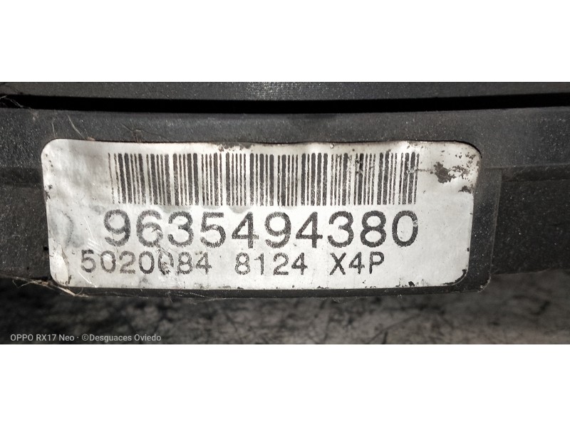 Recambio de electroventilador para citroen c5 berlina 2.0 hdi sx referencia OEM IAM 9635494380 5020094 