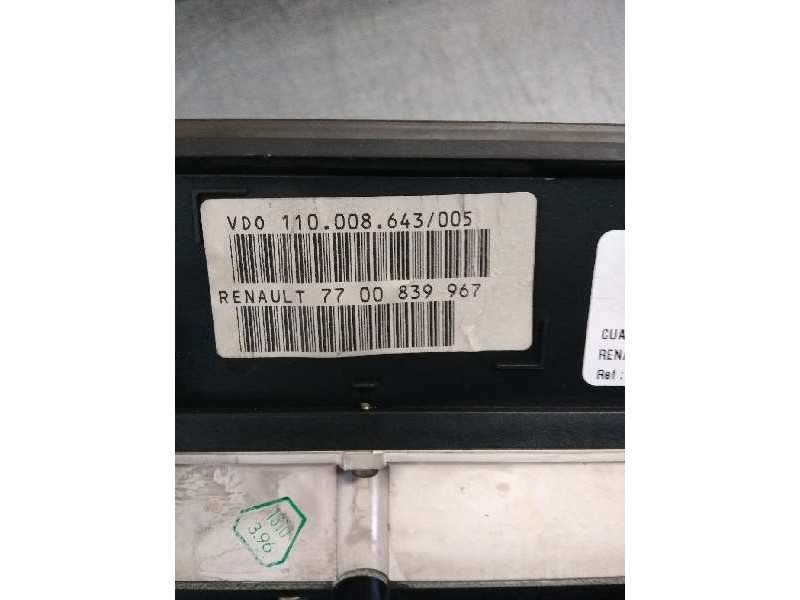 Recambio de cuadro instrumentos para renault safrane (b54) 2.5 turbodiesel cat referencia OEM IAM 7700839967 110008643005 