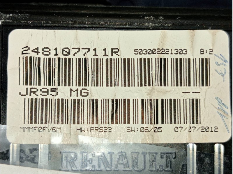 Recambio de cuadro instrumentos para renault scenic iii expression referencia OEM IAM 248107711R  