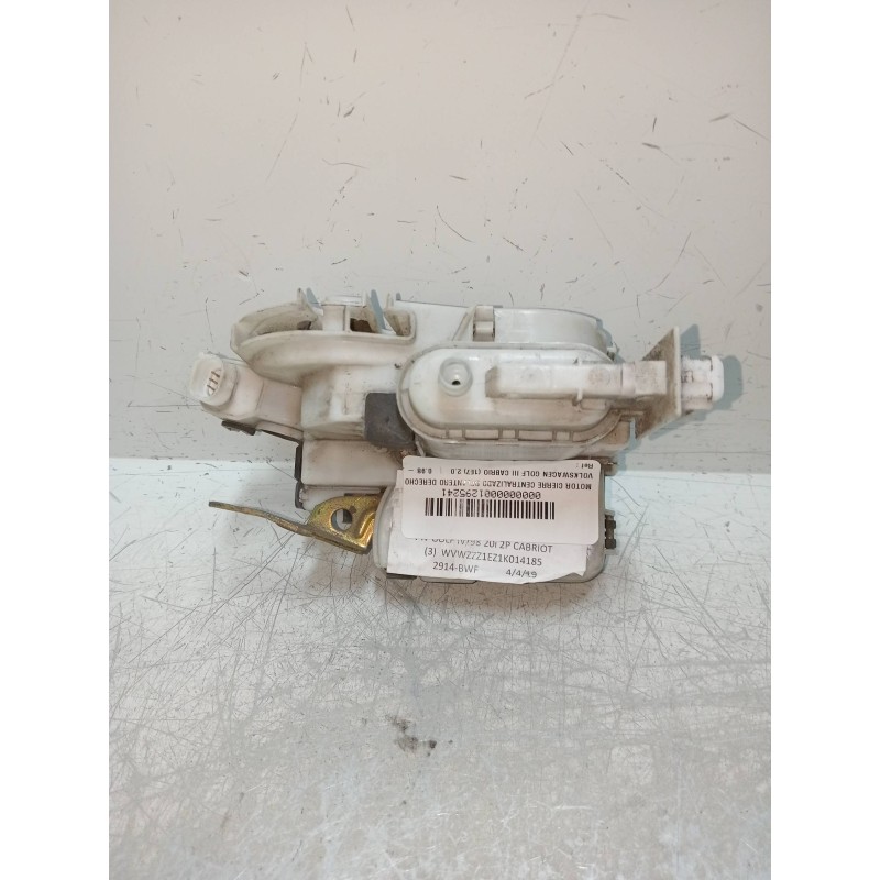 Recambio de motor cierre centralizado delantero derecho para volkswagen golf iii cabrio (1e7) 2.0 referencia OEM IAM 1H1837016M 