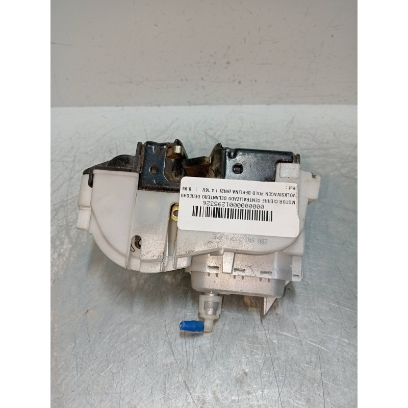 Recambio de motor cierre centralizado delantero derecho para volkswagen polo berlina (6n2) 1.4 16v referencia OEM IAM 6N1837015E