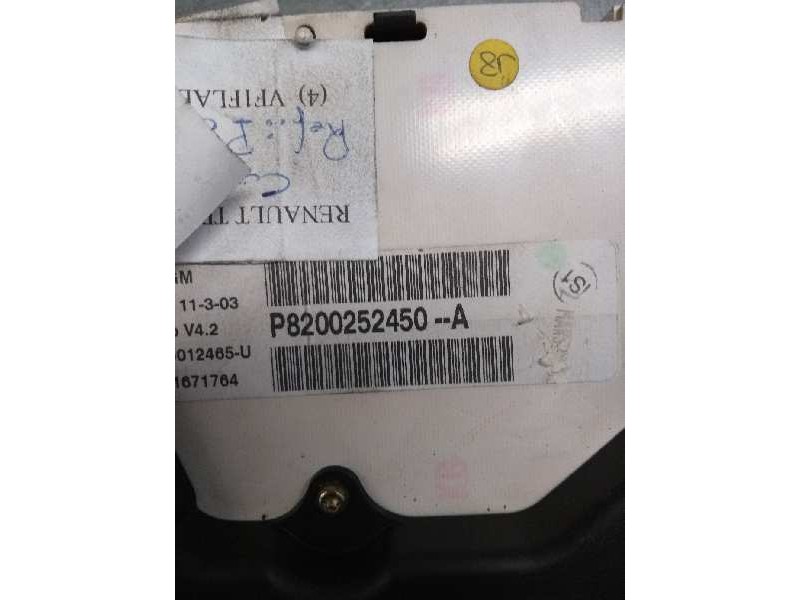 Recambio de cuadro instrumentos para renault trafic caja cerrada (ab 4.01) referencia OEM IAM P8200252450A 216715729 