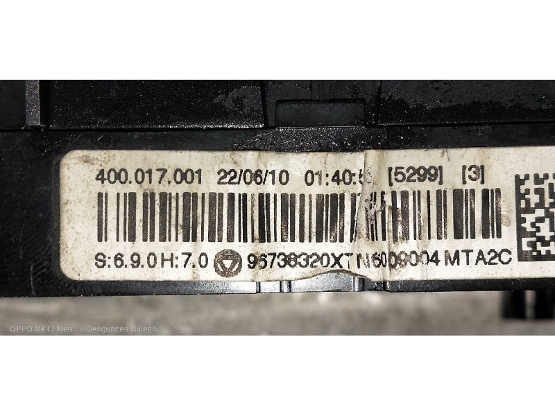 Recambio de mando calefaccion / aire acondicionado para peugeot 3008 sport pack referencia OEM IAM 96738320XT  