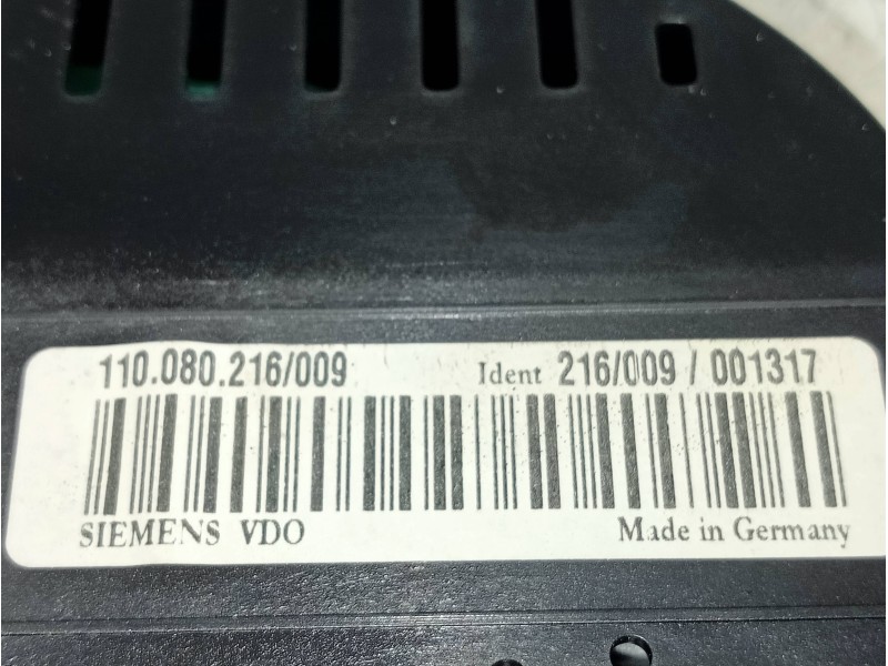 Recambio de cuadro instrumentos para volkswagen touran (1t1) highline referencia OEM IAM 110080216009 216009 001317