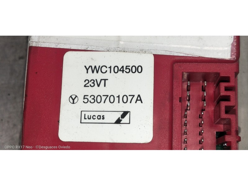 Recambio de caja reles / fusibles para mg rover serie 45 (rt) classic (5-ptas.) referencia OEM IAM YWC104500 53070107A 