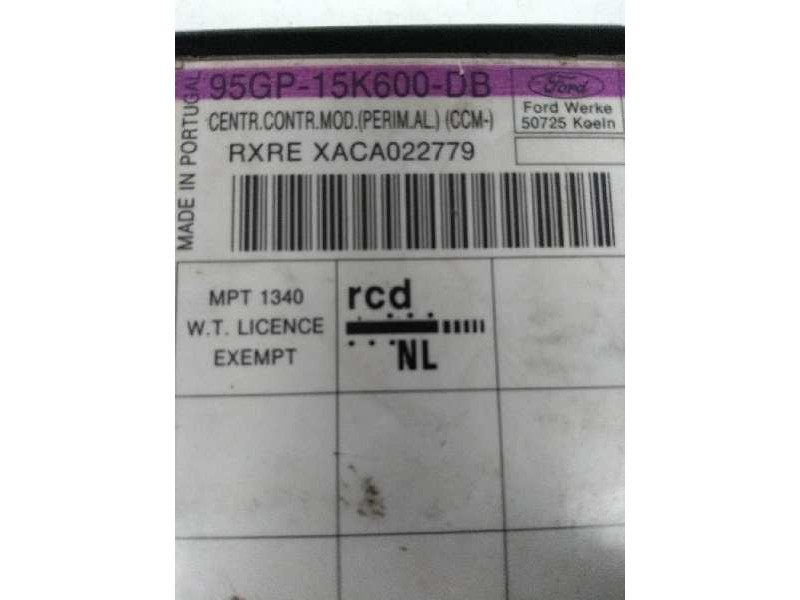 Recambio de centralita cierre para ford scorpio referencia OEM IAM 95GP15K600DB  