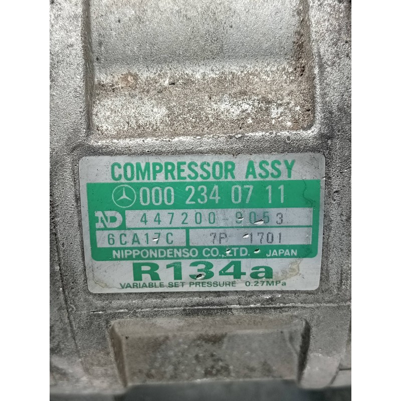 Recambio de compresor aire acondicionado para mercedes clase c (w202) berlina 220 diesel (202.121) referencia OEM IAM 4472009053
