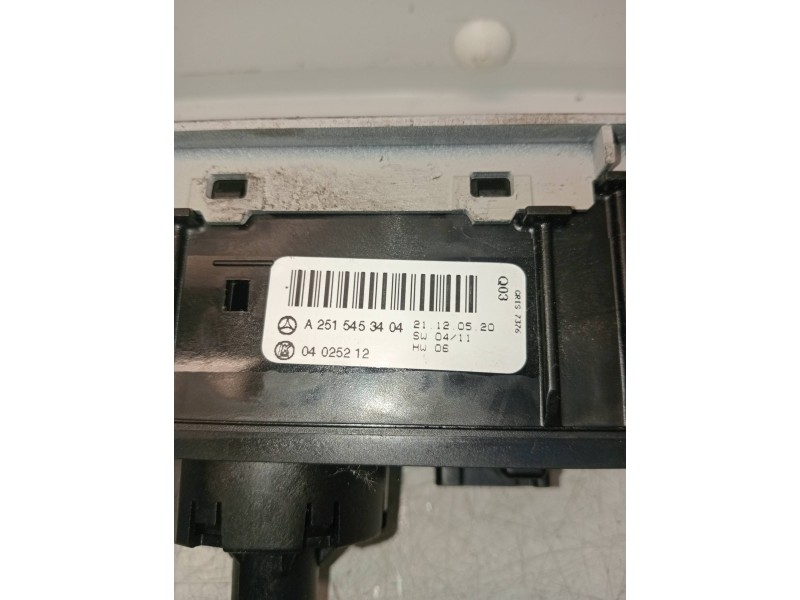 Recambio de mando luces para mercedes clase r (w251) 320 cdi (251.022) referencia OEM IAM A2515453404 04025212 