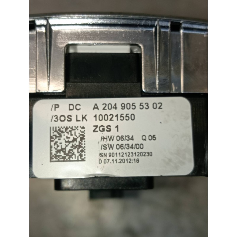 Recambio de mando elevalunas delantero izquierdo para mercedes clase c (w204) lim. 2.1 cdi cat referencia OEM IAM A2049055302 10