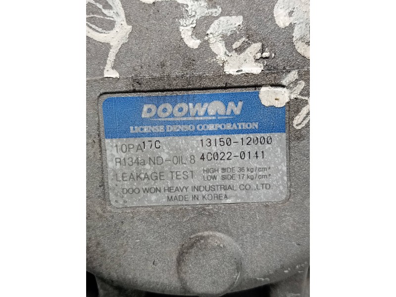 Recambio de compresor aire acondicionado para kia carnival ii 2.9 cdri ex referencia OEM IAM 1315012000  