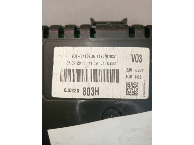 Recambio de cuadro instrumentos para seat ibiza sc (6j1) reference referencia OEM IAM 6J0920803H A2C53332250 