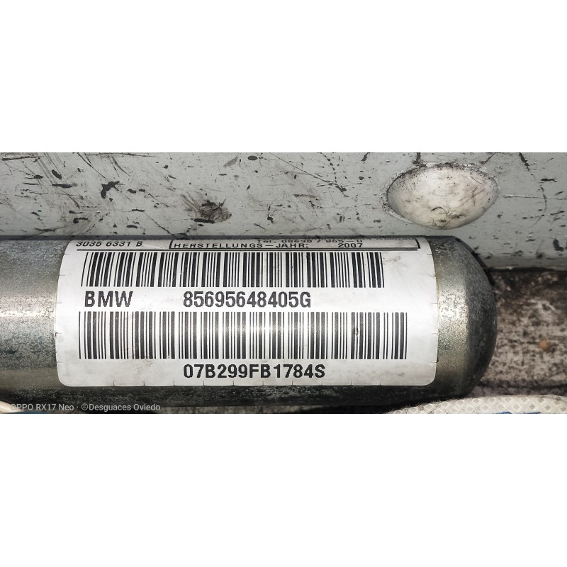 Recambio de airbag cortina delantero derecho para bmw serie 1 berlina (e81/e87) 120d referencia OEM IAM 85695648405G 07B299FB178