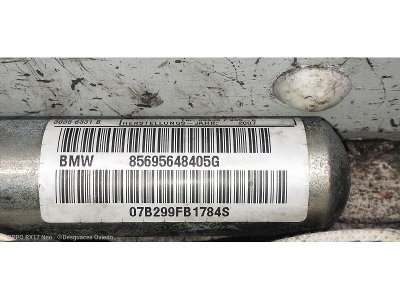 Recambio de airbag cortina delantero derecho para bmw serie 1 berlina (e81/e87) 120d referencia OEM IAM 85695648405G 07B299FB178