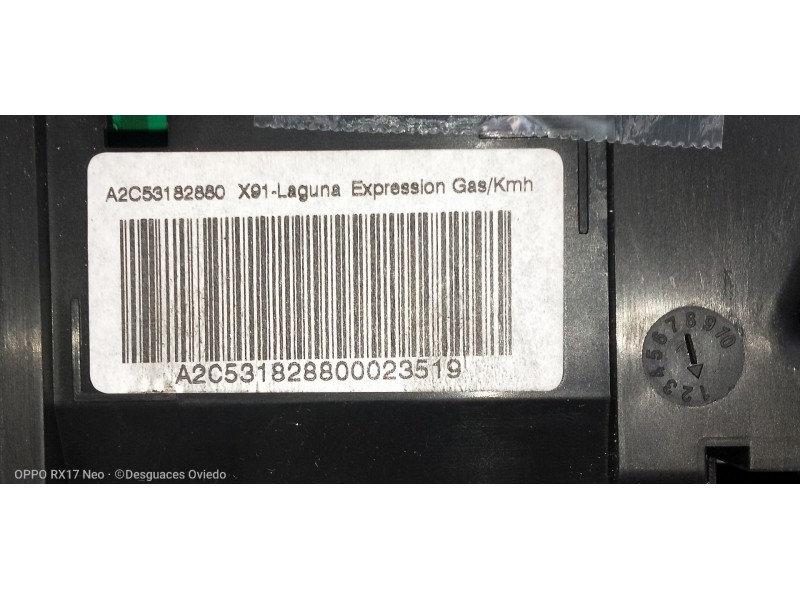Recambio de cuadro instrumentos para renault laguna iii 2.0 i referencia OEM IAM 248100003R A2C531828800023519 