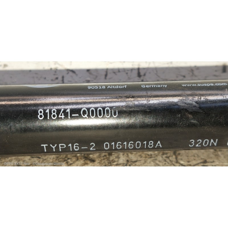 Recambio de amortiguadores maletero / porton para hyundai i20 klass referencia OEM IAM 81841Q0000 01616018A 320N