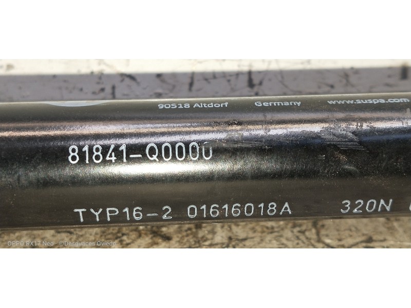 Recambio de amortiguadores maletero / porton para hyundai i20 klass referencia OEM IAM 81841Q0000 01616018A 320N