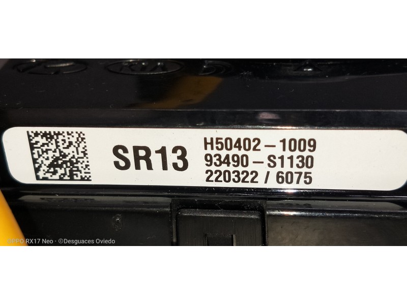 Recambio de anillo airbag para hyundai i20 klass referencia OEM IAM H504021009 93490S1130 2203226075