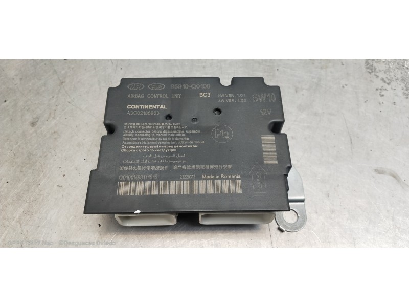 Recambio de centralita airbag para hyundai i20 klass referencia OEM IAM 95910Q0100 A3C02186903 