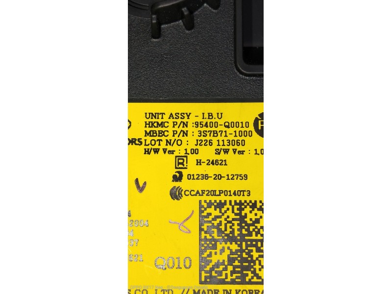 Recambio de modulo electronico para hyundai i20 klass referencia OEM IAM 95400Q0010 012362012759 