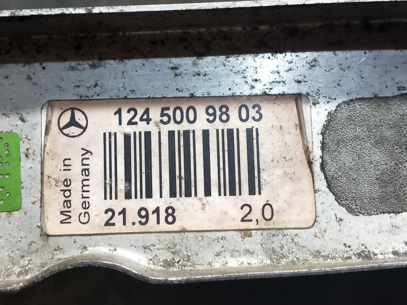 Recambio de radiador agua para mercedes clase e (w124) berlina d 300 (124.130) referencia OEM IAM 1245009803  