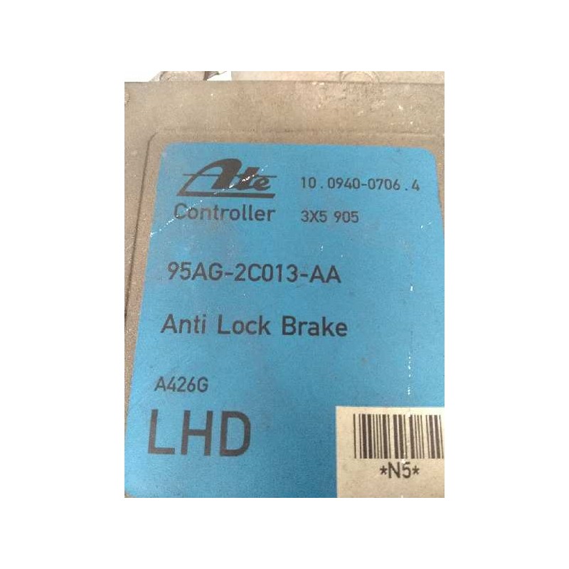 Recambio de centralita abs para ford escort berl./turnier 1.8 16v cat referencia OEM IAM 95AG2C013AA 10094007064 3X5905