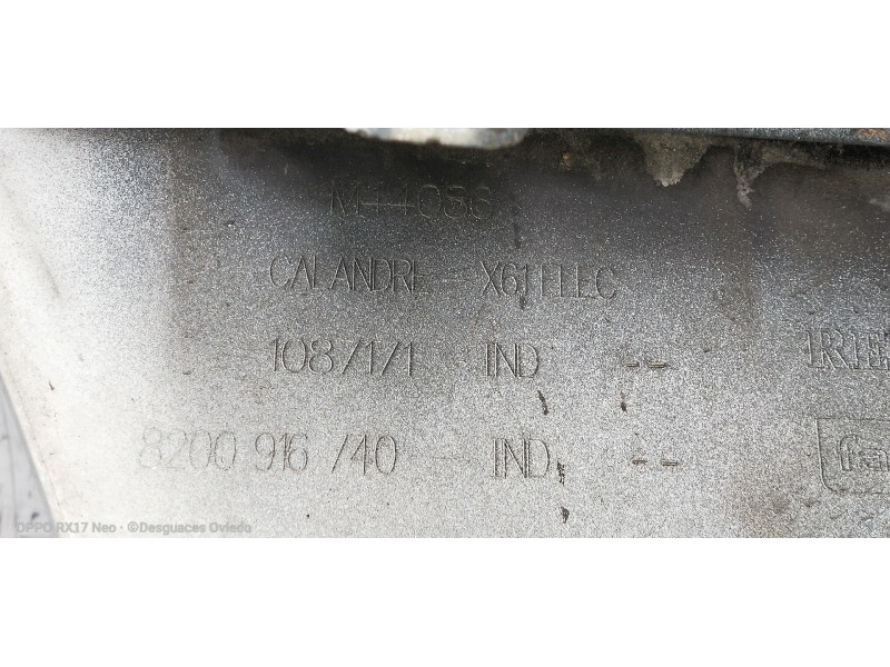 Recambio de rejilla delantera para renault kangoo z.e. maxi 2-sitzer referencia OEM IAM 8200916740 1087171 