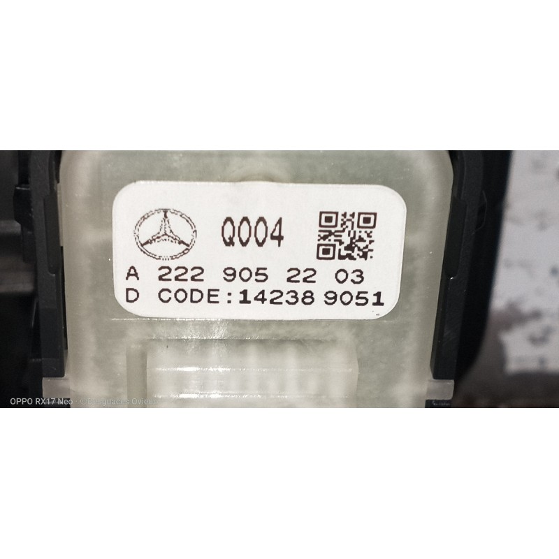 Recambio de mando elevalunas delantero derecho para mercedes clase c (w205) lim. c 220 cdi bluetec (205.004) referencia OEM IAM 