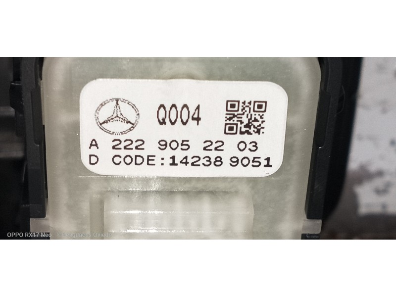 Recambio de mando elevalunas delantero derecho para mercedes clase c (w205) lim. c 220 cdi bluetec (205.004) referencia OEM IAM 
