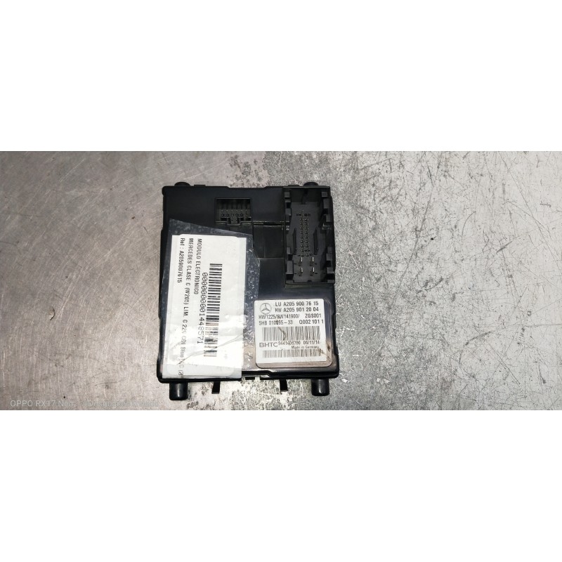 Recambio de modulo electronico para mercedes clase c (w205) lim. c 220 cdi bluetec (205.004) referencia OEM IAM A2059007615 A205