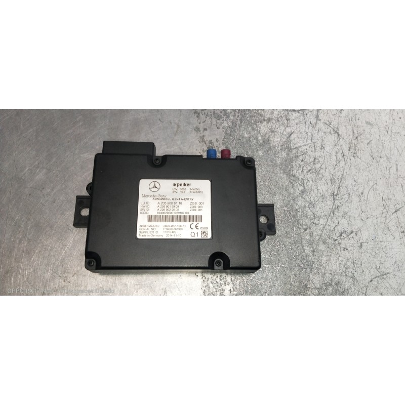 Recambio de modulo electronico para mercedes clase c (w205) lim. c 220 cdi bluetec (205.004) referencia OEM IAM A2059008118 A205