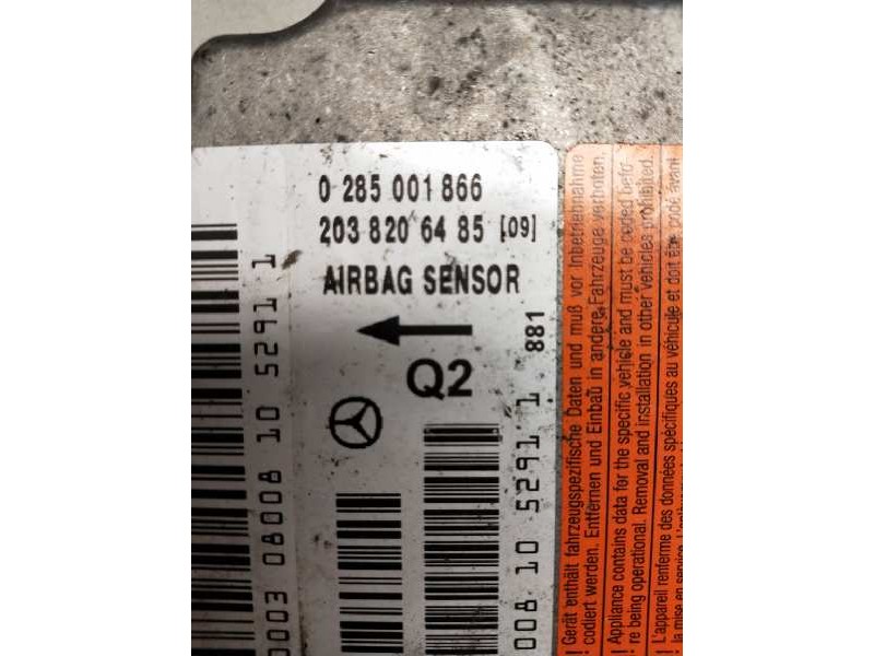 Recambio de centralita airbag para mercedes clase c (w203) berlina 2.2 cdi cat referencia OEM IAM 0285001866 2038206485 Q2