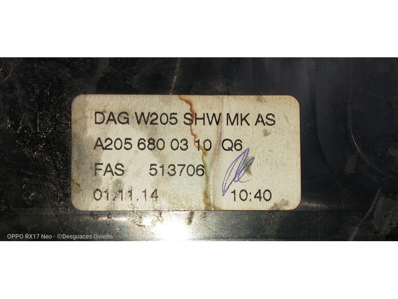 Recambio de mando multifuncion para mercedes clase c (w205) lim. c 220 cdi bluetec (205.004) referencia OEM IAM A2056800310Q6 CO