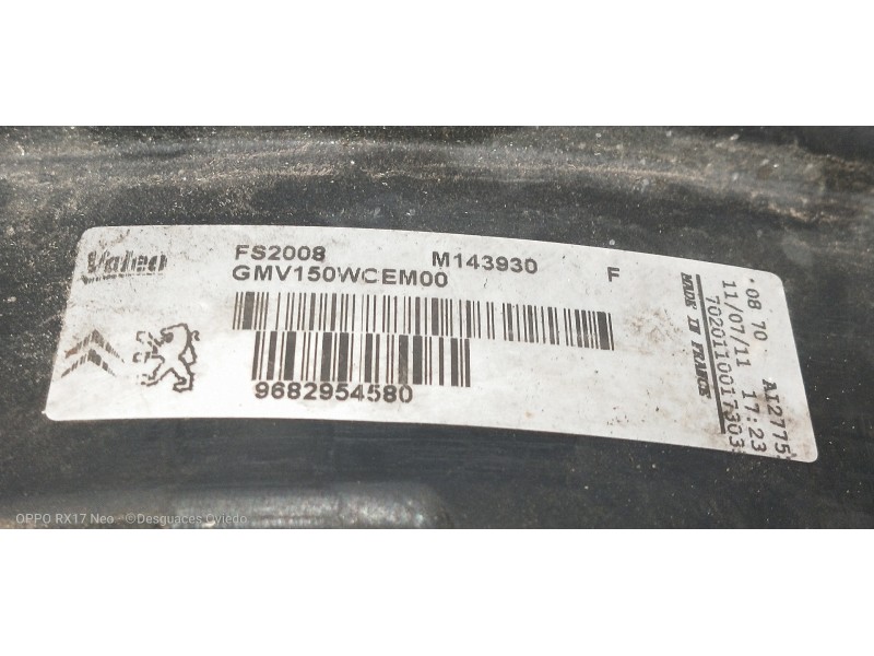 Recambio de electroventilador para peugeot 508 gt referencia OEM IAM 9682954580 FS2008 M143930