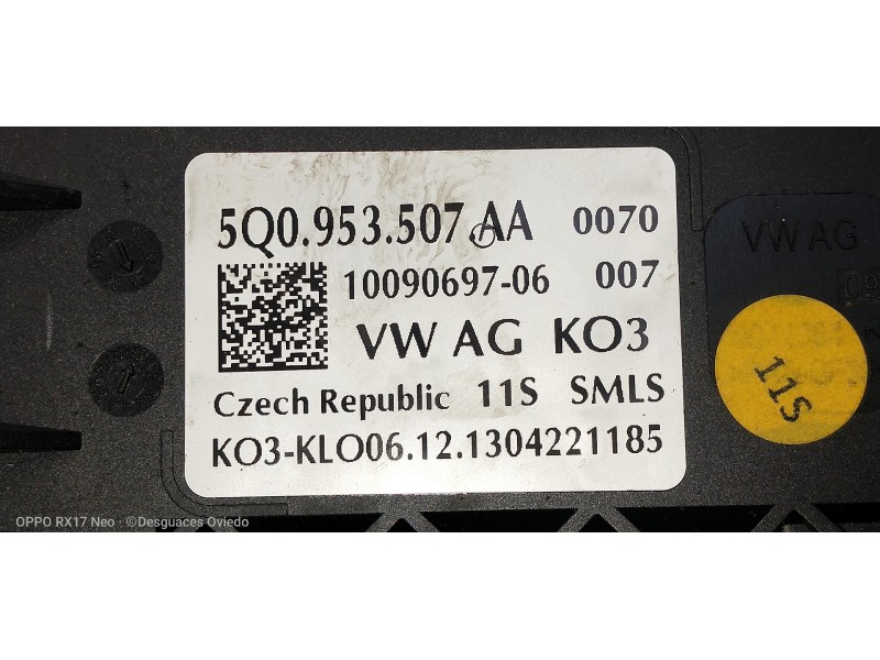 Recambio de mando luces para volkswagen golf vii lim. (5g1) 2.0 tdi referencia OEM IAM 5Q0953507AA 1009069706 