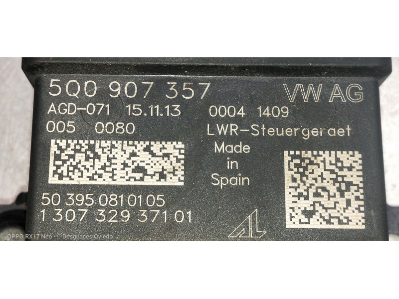 Recambio de modulo electronico para volkswagen golf vii lim. (5g1) 2.0 tdi referencia OEM IAM 5Q0907357 130732937101 