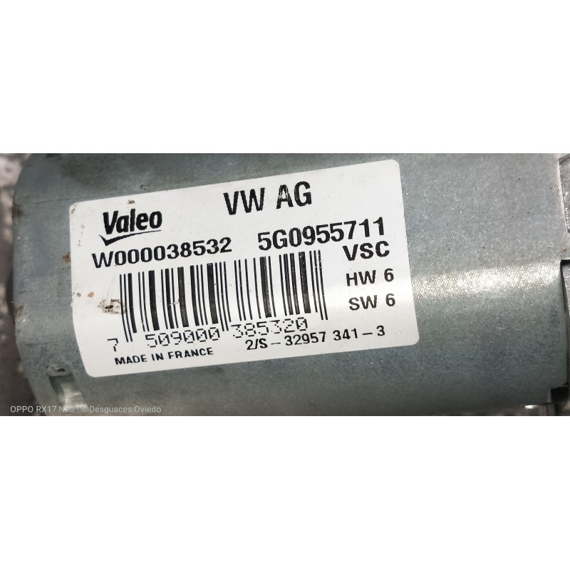 Recambio de motor limpia trasero para volkswagen golf vii lim. (5g1) 2.0 tdi referencia OEM IAM W000038532 5G0955711 
